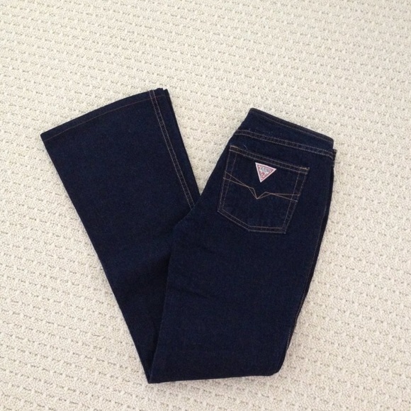 Guess Denim - vintage GUESS low rise flared jeans🍒 - dark wash